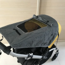 Parasolar pentru cărucior 69 x 59 cm Protecție UV universală cu plasă de ventilație Capac ajustabil împotriva soarelui pentru bebeluși 4