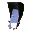 Parasole per telefono 21 x 14 cm Parasole protettivo argento contro i riflessi Supporto per mobile Supporto per moto bici e auto 1