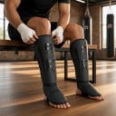 Paraspalle e paratibie taglia L Parte tibiale 38 cm Velcro Paraspalle per adulti Box e sport da combattimento 14