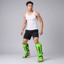 Parastinchi con protezione per il dorso del piede taglia M Lunghezza 34 cm pelle PU con schiuma EVA Per junior e adulti Kickbox e taekwondo 17