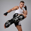 Paratibie e paratacco da boxe taglia M Lunghezza 34,5 cm Cinghie in velcro Protezioni per le gambe Sport da combattimento Boxe e sport 13
