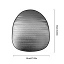 Pare-soleil pour voiture 50 x 44 cm Double isolation thermique pour toit ouvrant et volant Protection contre le soleil Accessoires intérieurs 2