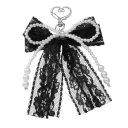 Parelsleutelhanger Imitatie Parels Kanten Strik Elegante Sleutelhanger Handtas Rugzak Romantische Modeaccessoire 2