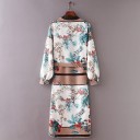 Pareo fleuri pour femmes avec lien 2