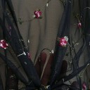 Pareo transparent pour femmes avec fleurs P605 3