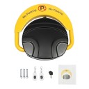 Parkovací zámek na dálkové ovládání sklopný 180° 45 x 40 cm ocel válcovaná za studena žlutý pro garáž i venkovní stání 12