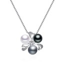 Pärlhalsband för kvinnor D536 4