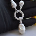 Pärlhalsband för kvinnor D829 1