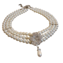 Pärlsmyckesset Armband Halsband Örhängen Fransk lyxdesign Legering Stenar Blommig elegant smycke 3