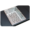 Parrilla portátil de carbón 36 x 25 x 14,5 cm Acero inoxidable Parrilla BBQ de camping Parrilla de mesa para jardín picnic viaje Plateado 6