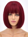 Parrucca corta con frangia 8