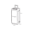 Párty reproduktor W-KING 135 dB disko LED osvětlení 13500 mAh powerbanka Bluetooth 5.4 75,1 x 34,6 x 34,6 cm černý na párty a ven 3