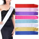 Party Sash Plain 158 x 9.5 cm Textile Sash Without Print for Hen Do Celebration Wedding Accessory 3