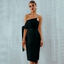 Partykleid mit überschnittenen Schultern 4