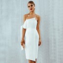 Partykleid mit überschnittenen Schultern 5