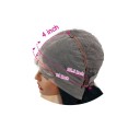 Paruka z lidských vlasů vlnitá lace front krajka 33 x 10 cm délka 55,9 cm hustota 180 % čokoládově hnědá do práce i na oslavy 4