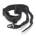 Pas nośny do karabinu 2-punktowy 135 x 3,8 cm Regulowany pas taktyczny z metalową klamrą Neutralne kolory Wytrzymały materiał 7