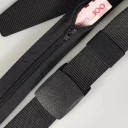 Pas podróżny zabezpieczający 120 cm z kieszonką na suwak niewidoczny Regulowany pasek z plastikową klamrą na klucze i monety 2