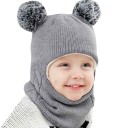 Pasamontañas de invierno de punto para niños 3
