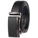 Pasek męski ze skóry naturalnej, szerokość 3,5 cm, klamra metalowa ze stopu cynku, klasyczny pasek skórzany do spodni, elegancki dodatek, materiał naturalny 2