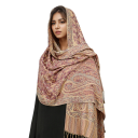 Pashmina-Hidschab-Schal mit orientalischem Muster und Fransen 70x180 cm aus Polyester für den täglichen Gebrauch 1