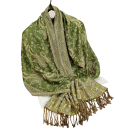 Pashmina Hijab Scarf with Fringes and Oriental Pattern 70x180 cm Made of Polyester for Everyday Wear 14