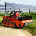 Pásová sekačka na trávu YTL-550H Dálkově ovládaná robotická sekačka Naftový motor Pásový podvozek Oranžová Na svahy a zarostlý terén 6