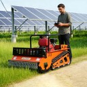 Pásová sekačka na trávu YTL-800H s dálkovým ovládáním naftový motor 9,2 kW pracovní záběr 800 mm manganové nože oranžová na svahy a zahradu 6