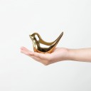 Pássaro dourado em cerâmica 4