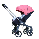 Passeggino 4 in 1 con sedile girevole e cappottina, struttura multifunzionale, sistema combinato, per uso quotidiano con il bambino 6