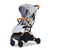 Passeggino da viaggio per bambini da 0 a 24 mesi Piegatura con una mano Telaio in alluminio Capacità di carico 25 kg Da piegato 48 x 5