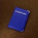 Passport holder with silver inscription Passport and PU leather corner protectors with a fine grain texture Stitched edges 14.2 x 9.8 cm 4