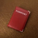 Passport holder with silver inscription Passport and PU leather corner protectors with a fine grain texture Stitched edges 14.2 x 9.8 cm 7