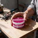 Pasta di saldatura neutra 35 g Senza necessità di pulizia Barattolo 2,5 x 5,5 cm Per acciaio inox, rame e alluminio Rosa Per riparazioni 3