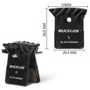 Pastiglie dei freni a disco in ceramica BUCKLOS BL-01S 36,6 × 34 mm compatibili con Shimano per biciclette MTB 3