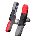 Pastillas de freno para bicicleta V-brake 73 mm diseño curvado almohadillas de goma LEBYCLE universales para MTB y bicicletas de carretera 2