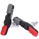 Pastillas de freno para bicicleta V-brake 73 mm diseño curvado almohadillas de goma LEBYCLE universales para MTB y bicicletas de carretera 3