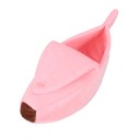 Pat pentru animale de companie 55 x 20 x 15 cm Până la 2 kg Pat din pluș în formă de banană Pat moale pentru somn pentru câini mici, pisici 1