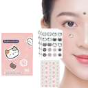 Patches colorés en forme de chat pour l'acné 96 pcs Durée 6–10 heures Couverture corrective des boutons sur le visage Outil de maquillage 2