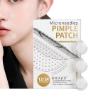 Patches hidrocolóides noturnos para acne com microagulhas 12 unid Pontas solúveis Cuidado profundo Pele limpa ao acordar 3