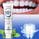 Pâte dentifrice avec hydroxyapatite 10 % pour la protection de l'émail dentaire et le nettoyage des dents tube pour l'hygiène bucco-dentaire quotidienne emballage bleu et blanc 3