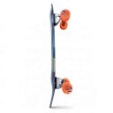 Patineta cruiser S tail y ruedas de 70 mm Longitud 78,7 cm Grip antideslizante Gris azulado con ruedas naranjas Para la ciudad y las aceras 3