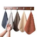 Päťkusová sada savých rýchloschnúcich uterákov 30 × 30 cm mäkký textil mix farieb pre kúpeľňu i kuchyňu 6