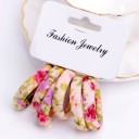 Patterned Hair Ties - 6 pcs 6