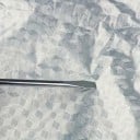 Pătură parțială pentru mașină 325 x 175 cm Argintie Protecție pentru parbriz, acoperiș și feronerie Benzi reflectorizante Cârlige pentru roți 8