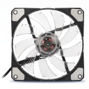 PC-koteloitu 120 mm 15 LED-taustavalaistus Hiljainen 1200–1300 rpm 120 x 120 x 25 mm 12 V 4pin- ja 3pin-liitin PC:n jäähdytykseen 11