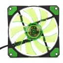 PC-koteloitu 120 mm 15 LED-taustavalaistus Hiljainen 1200–1300 rpm 120 x 120 x 25 mm 12 V 4pin- ja 3pin-liitin PC:n jäähdytykseen 8
