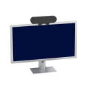 PC soundbar højttaler 10 W stereo HD med lydstyrkekontrol USB A og USB C 20 x 3 x 6,5 cm ABS sort med klemme til monitor og bærbar computer 3