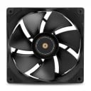 PC ventilator TL-G12RB 120 x 120 x 25 mm met 7 bladen en 4pin PWM regeling 1500 t/min zwart voor behuizing en CPU koeler 1