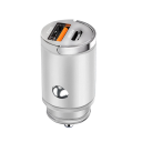 PD30W USB C og USB A mini cigarettænderoplader, hurtigopladning Type C, understøtter to enheder, der er kompatible med modeller 9